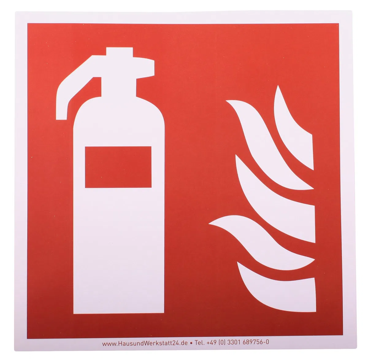 Set AB 6l Schaum-Feuerlöscher 6 LE Manometer Halterung + Symbolschild Feuerlöscher ISO 7010 (Dauerdrucklöscher GPN-6X)