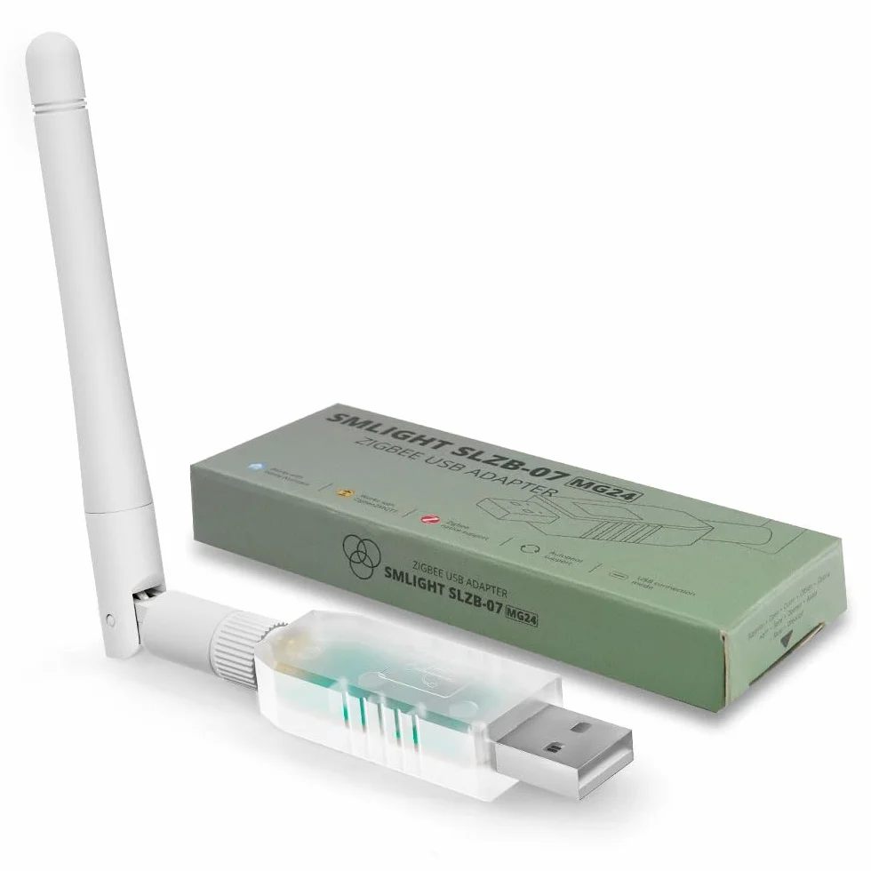 SMLIGHT SLZB-07MG24 Zigbee 3.0 Coordinator Thread/Matter Mini USB Adapter Funktioniert mit Zigbee2MQTT, Home Assistant, ZHA