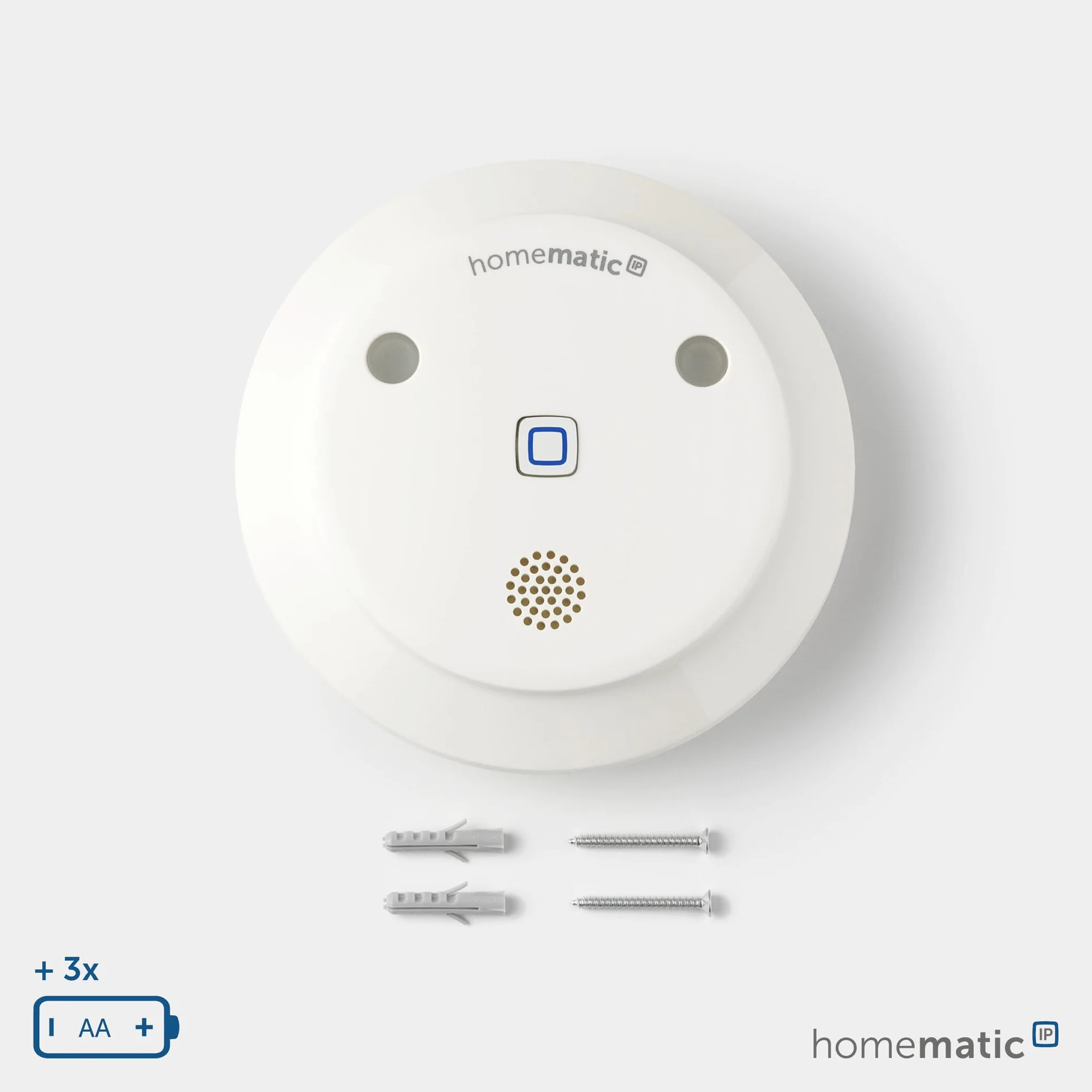 Homematic IP Alarmsirene, Smart Home, kabellose Funk-Innensirene mit App-Funktion warnt hörbar, sichtbar und per Push-Nachricht, 153825A0