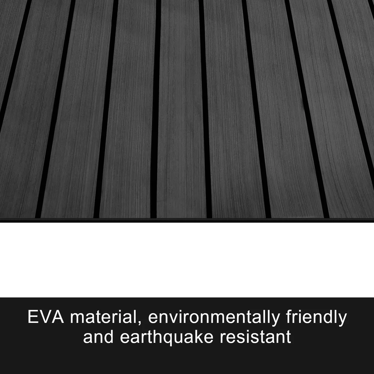 240x90cm Eva Schaum Boot Bodenbelag Matte, Deck Bodenbelag Matte, Selbstklebend Deckteppich Meeresboden, Nicht -Skateboard, für Boot, Boden, Surfen, Yachten (Dunkelgrau)