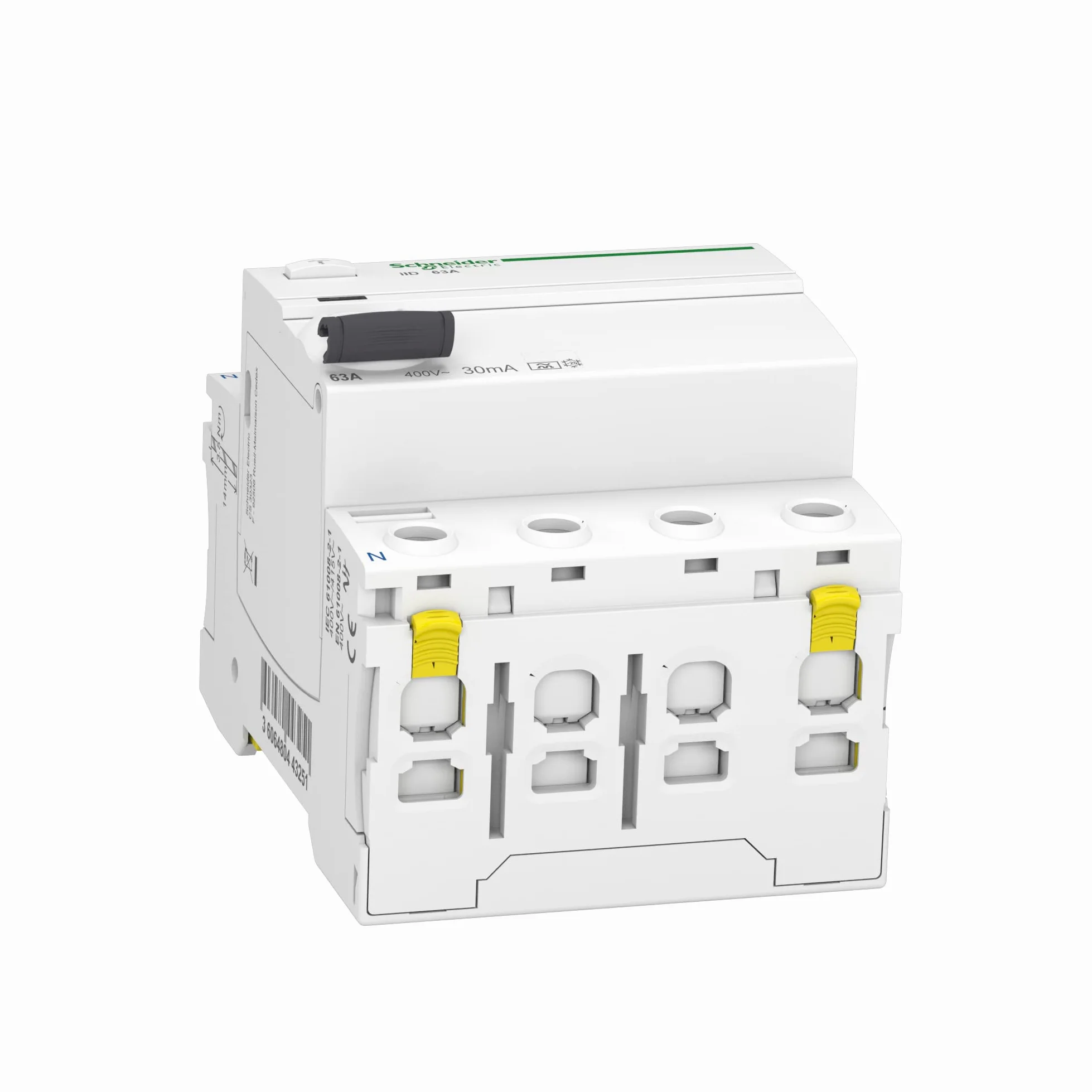 Schneider Electric FI-Schutzschalter Acti9 iID, 4-polig, 63A, 30mA, Typ A, Artikelnummer A9Z21463