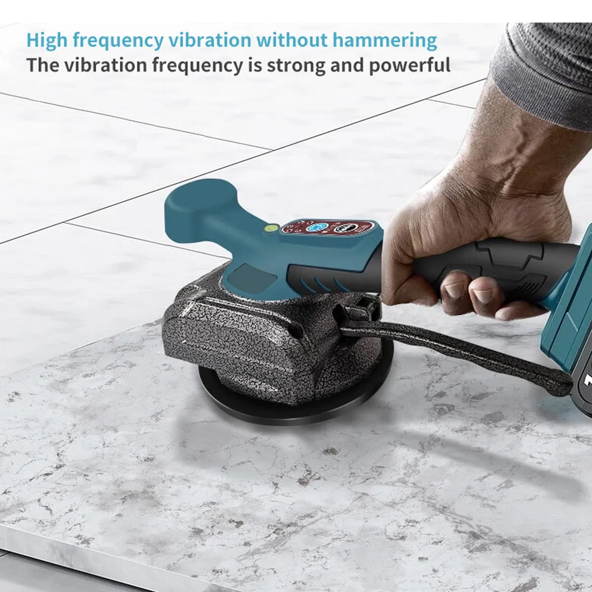 Fliesenleger Maschine für Makita 18V, Elektrische Fliesen Vibrator Mit 4,7 x 4,7 einstellbar 100kg Aufnahmekapazität Fliesen Fliesenleger Maschine Geeignet für 39 zoll Fliesen (ohne Batterie)