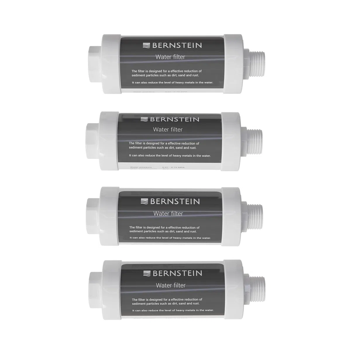 Bernstein 4x Wasserfilter für Dusch-WC 1102 Basic, 1102 Pro+, 1102 Premium und 1104 Basic, 1104 Pro+ Kalkschutz Filter für sauberes Wasser und längere Lebensdauer