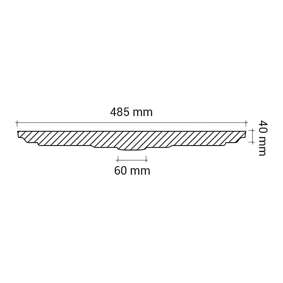 Profhome 156035 Deckenrosette Stuckrosette Ø 48,5 cm | Premium Polyurethan Hartschaum | Klassische Lampenrosette Zeitloses Design | Vorgegrundiert Weiß | Innen & Außen