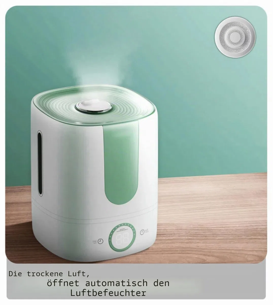 Smart Luftqualitätsmonitor: WLAN-Innenluftqualitätsmesser erkennt CH2O, CO2, VOC, Temperatur und Luftfeuchtigkeit, App-Steuerung, Thermometer-Feuchtigkeitsmonitor für Smart-Home-Automatisierung