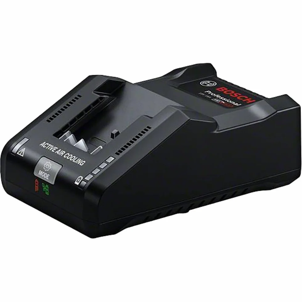 Bosch Professional 18V System Ultraschnellladegerät GAL 18V-160 (3 Lademodi, 16 A Ladestrom, Active Air Cooling-Technologie)