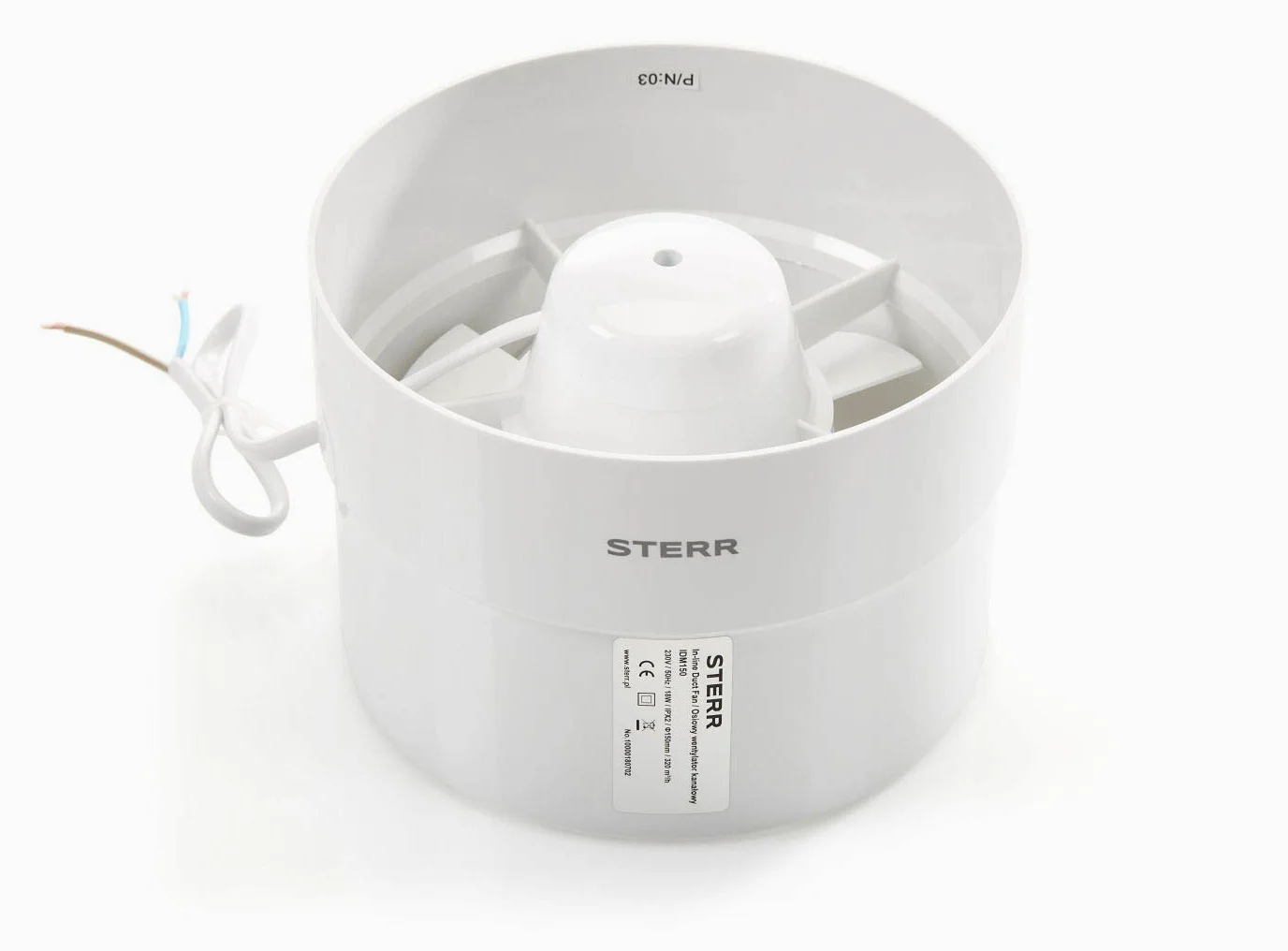 STERR IDM150 Rohrventilator 150 mm - Rohrlüfter - Hohe Qualität - Leise - Für Bad WC - Küche - Gewächshaus - Zelt - Garage