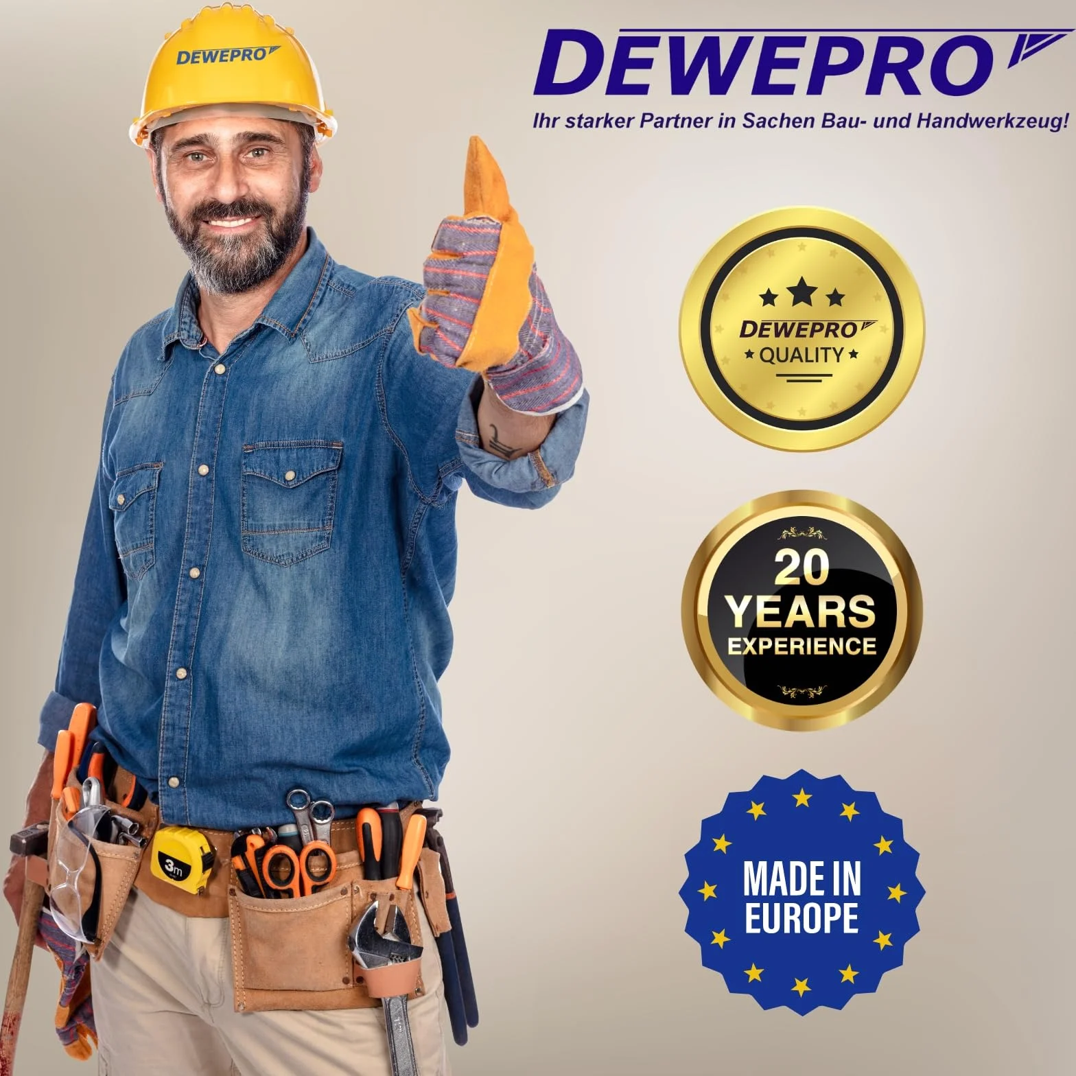DEWEPRO Aluminium Richtlatte 120 cm – Abziehlatte mit 2 Libellen & Handgriff – Setzlatte aus 2-Kammer-Aluprofil 90 x 18 mm – Putzlatte für Estrich, Nivellieren und Verputzen