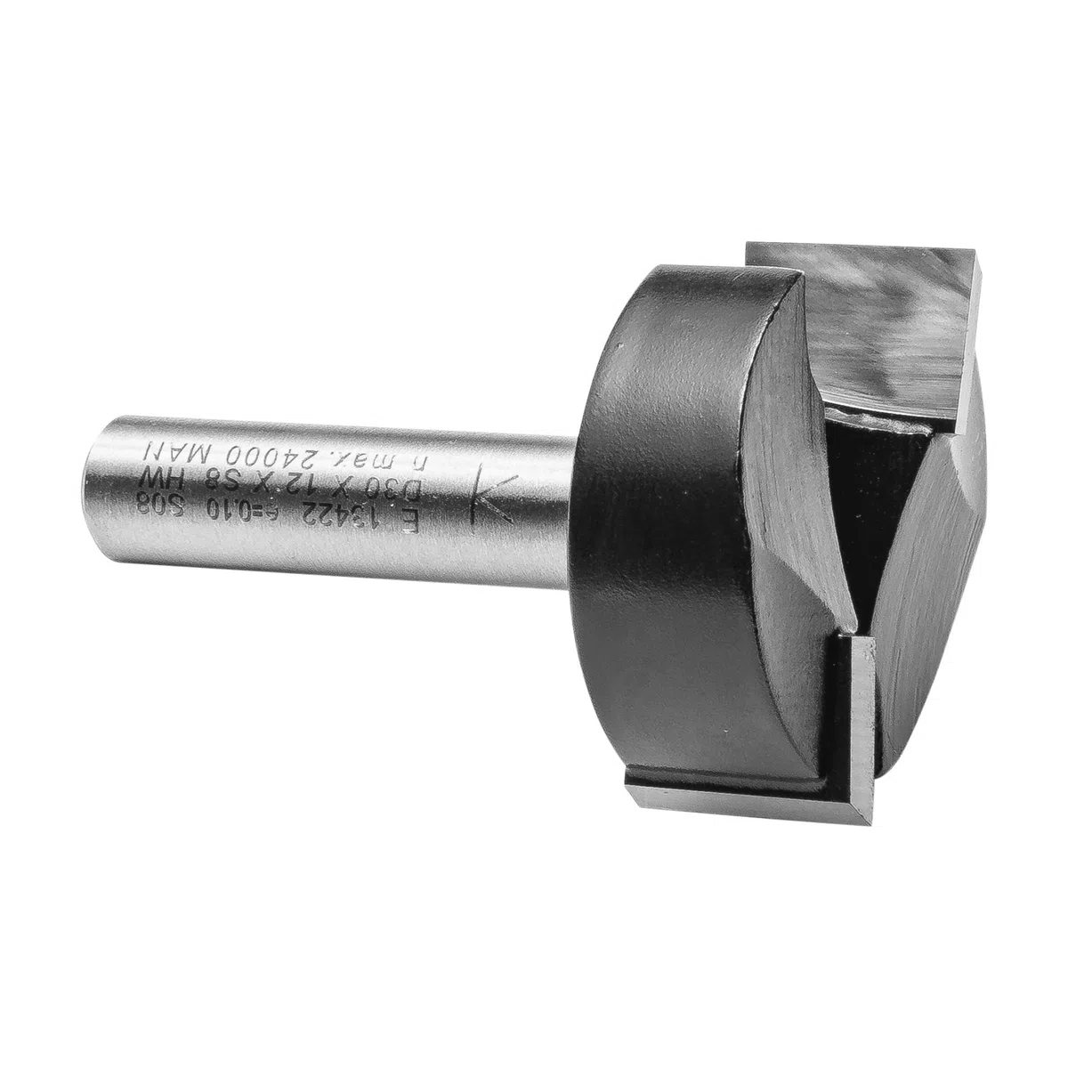 ENT 13422 Planfräser HW, Schaft (S) 8 mm, Durchmesser (D) 30 mm, NL 12 mm, SL 32 mm, GL 48 mm