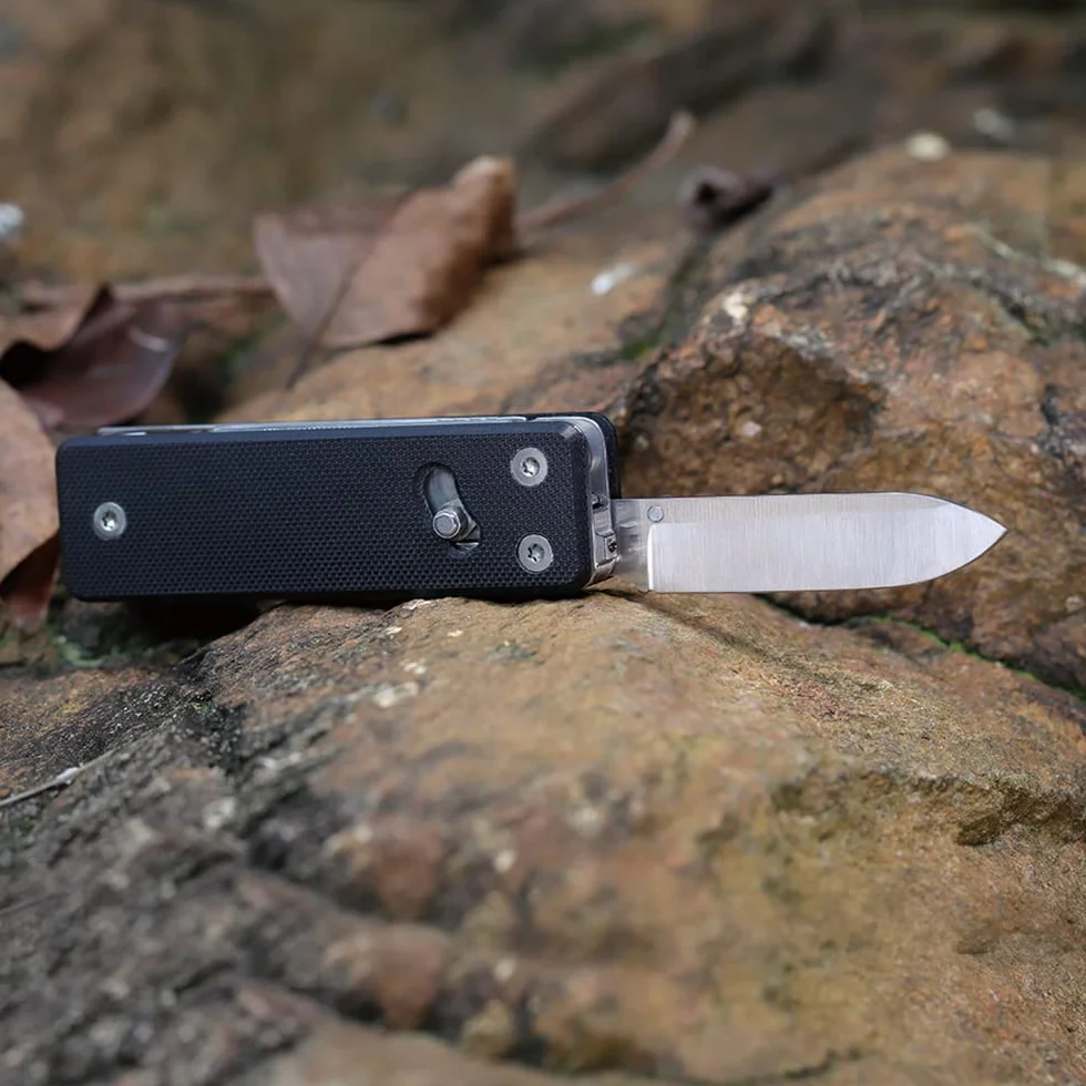 ROXON KS2E Elite- Multifunktions-Taschenmesser mit großem Scherenwerkzeug, G10-Griff und Taschenclip, 13 Funktionen in 1 Werkzeug, gut für Camping/Rucksack/Notfälle/ED