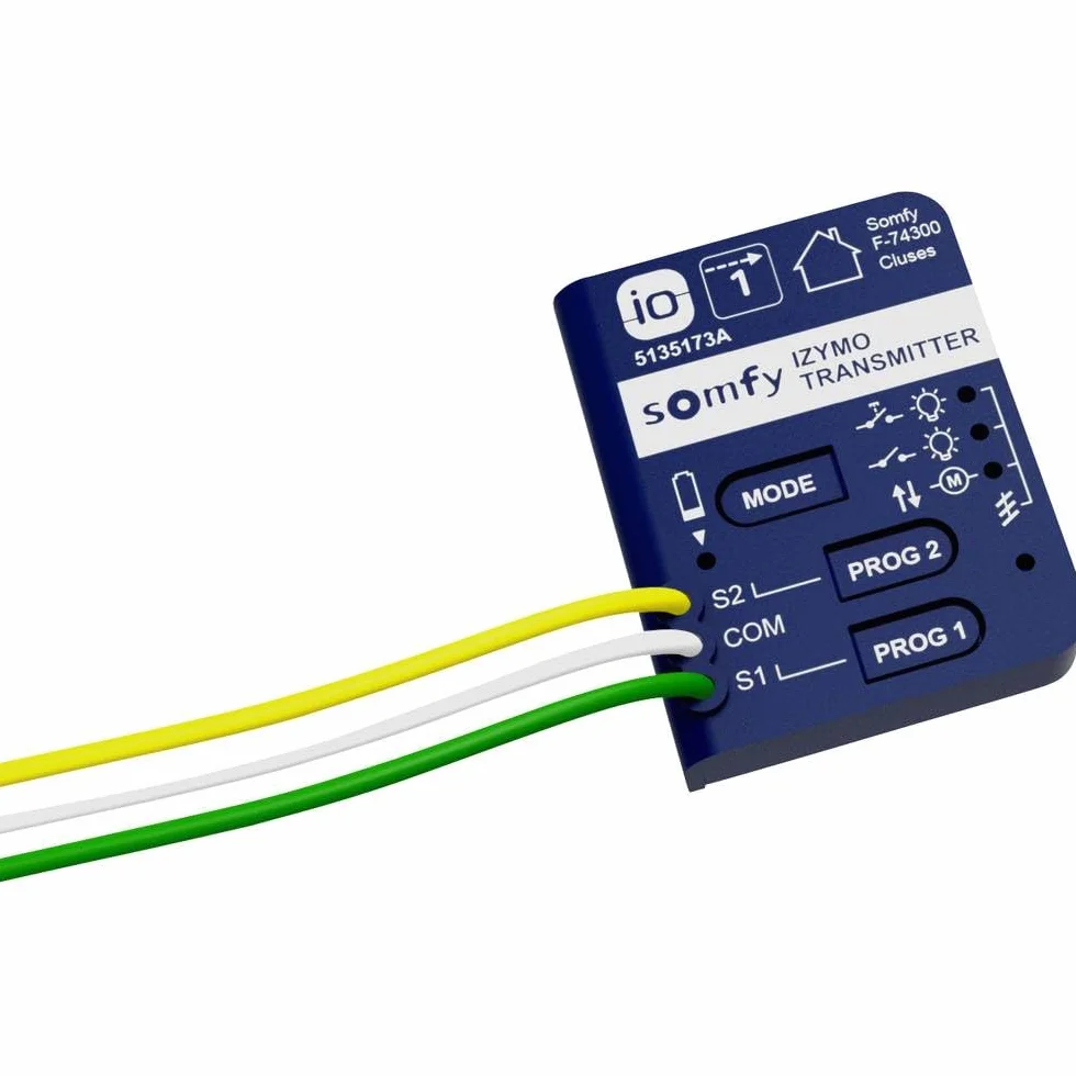 Somfy 1822609 - Unterputzsender io | Sender zur Bedienung von io-Produkten | Kompatibel mit Tahoma (Switch)