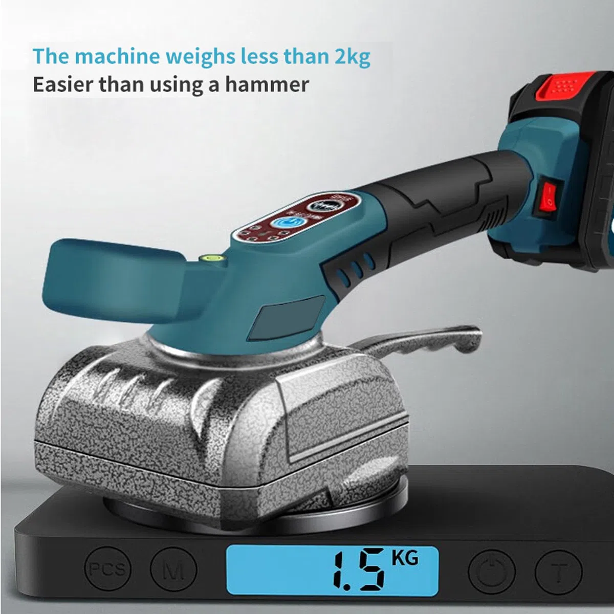 Fliesenleger Maschine für Makita 18V, Elektrische Fliesen Vibrator Mit 4,7 x 4,7 einstellbar 100kg Aufnahmekapazität Fliesen Fliesenleger Maschine Geeignet für 39 zoll Fliesen (ohne Batterie)