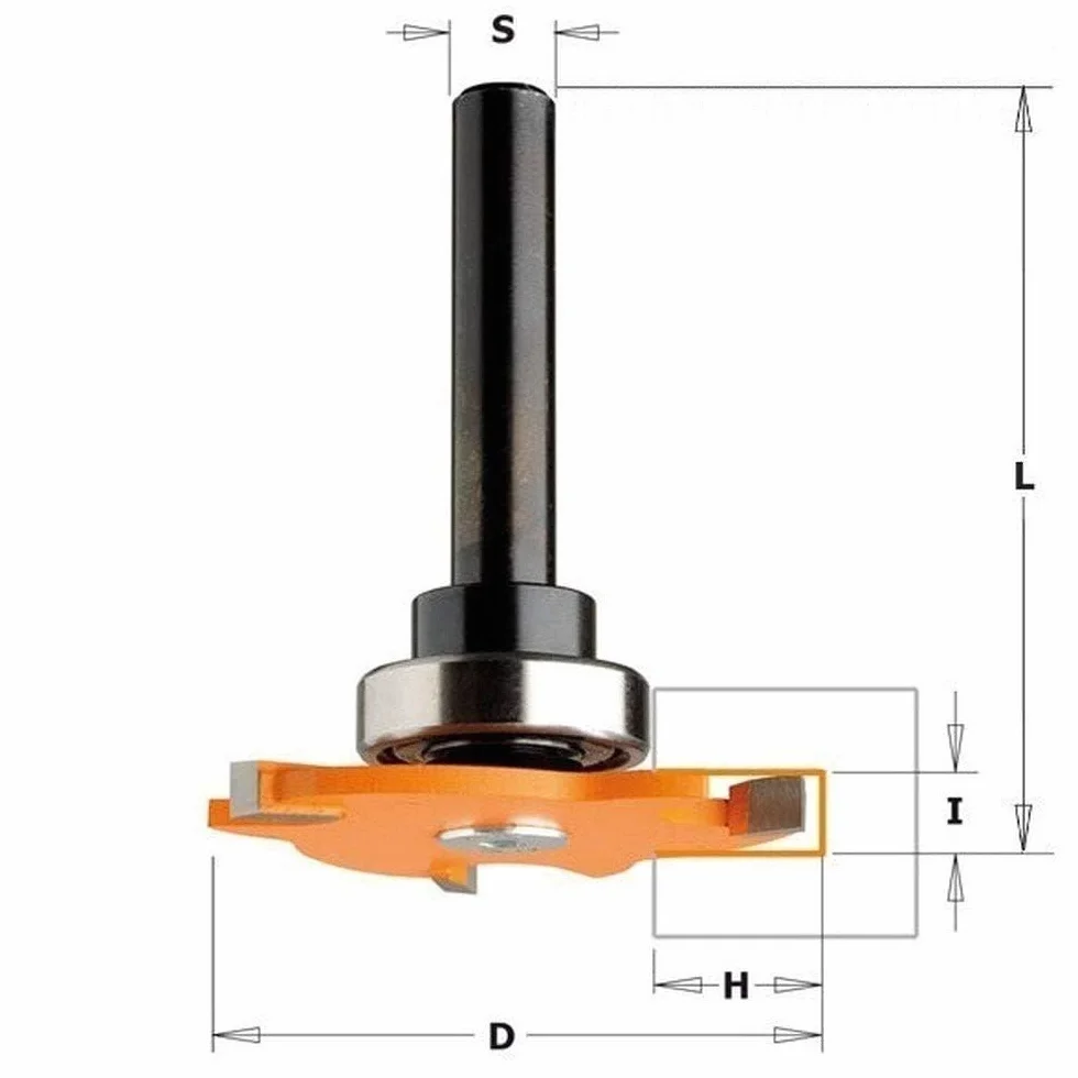 CMT ORANGE TOOLS 923.350.11A - HARTMETALL-SCHLITZFRÄSER Z3 S=8 D=47,6X5