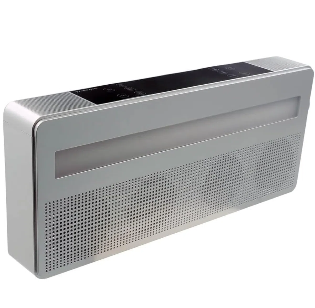 Regent Cucina Unterbau Küchenradio mit FM, Bluetooth, LED-Leiste, Farbdisplay, Küchentimer & 2 Wecker, perfektes Unterbauradio für die Küche, Farbe: Silber