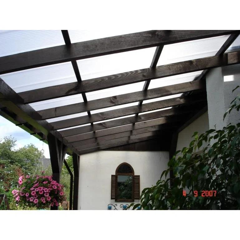 Polycarbonat Hohlkammerplatte Stärke 10 mm 200 x 98 cm transparent
