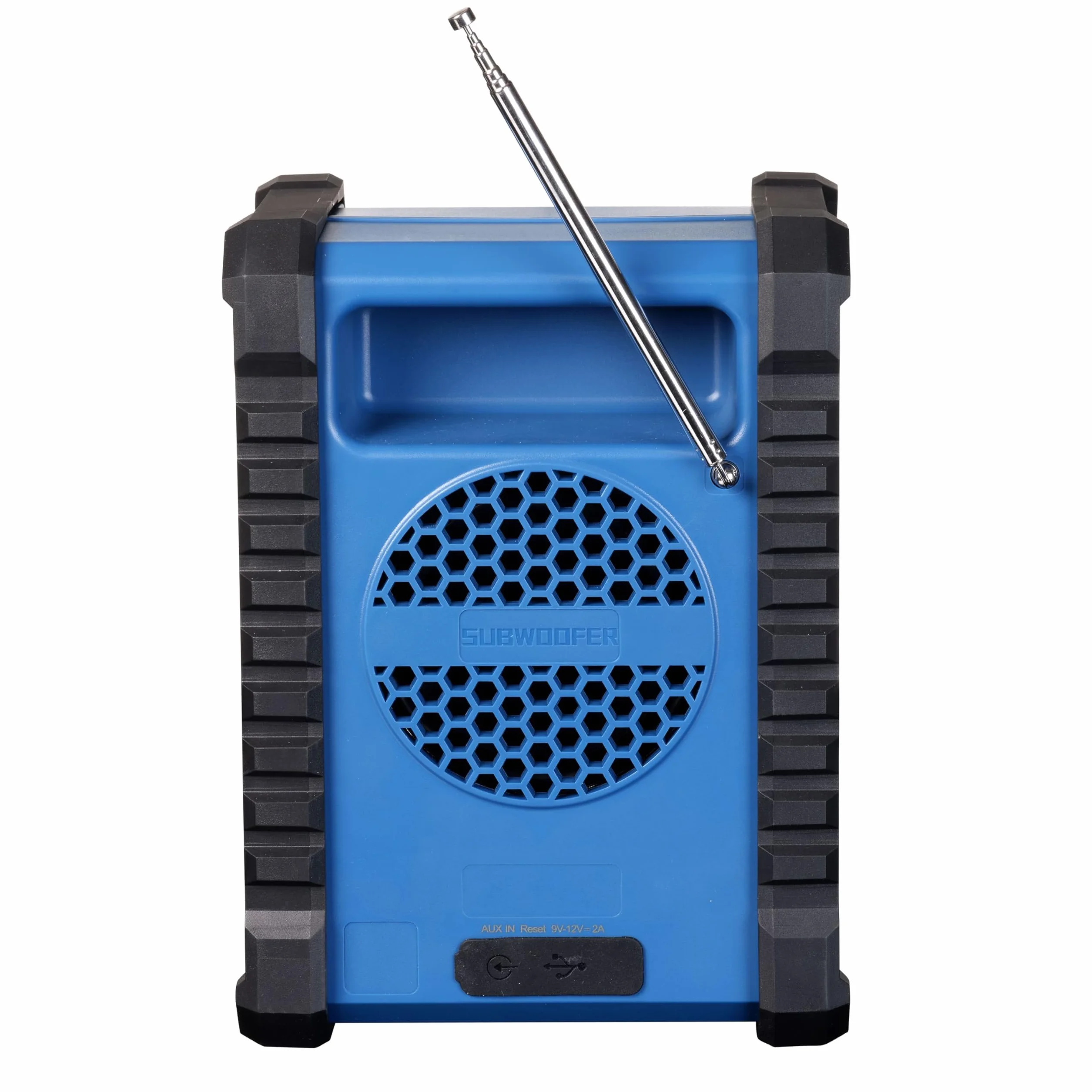 Denver WRD-60 Baustellenradio mit DAB+ / DAB/FM & Bluetooth – Akku Radio mit 2000 mAh - IP54 Staub- & spritzwassergeschützt - Werkstatt Radio mit USB-C & AUX