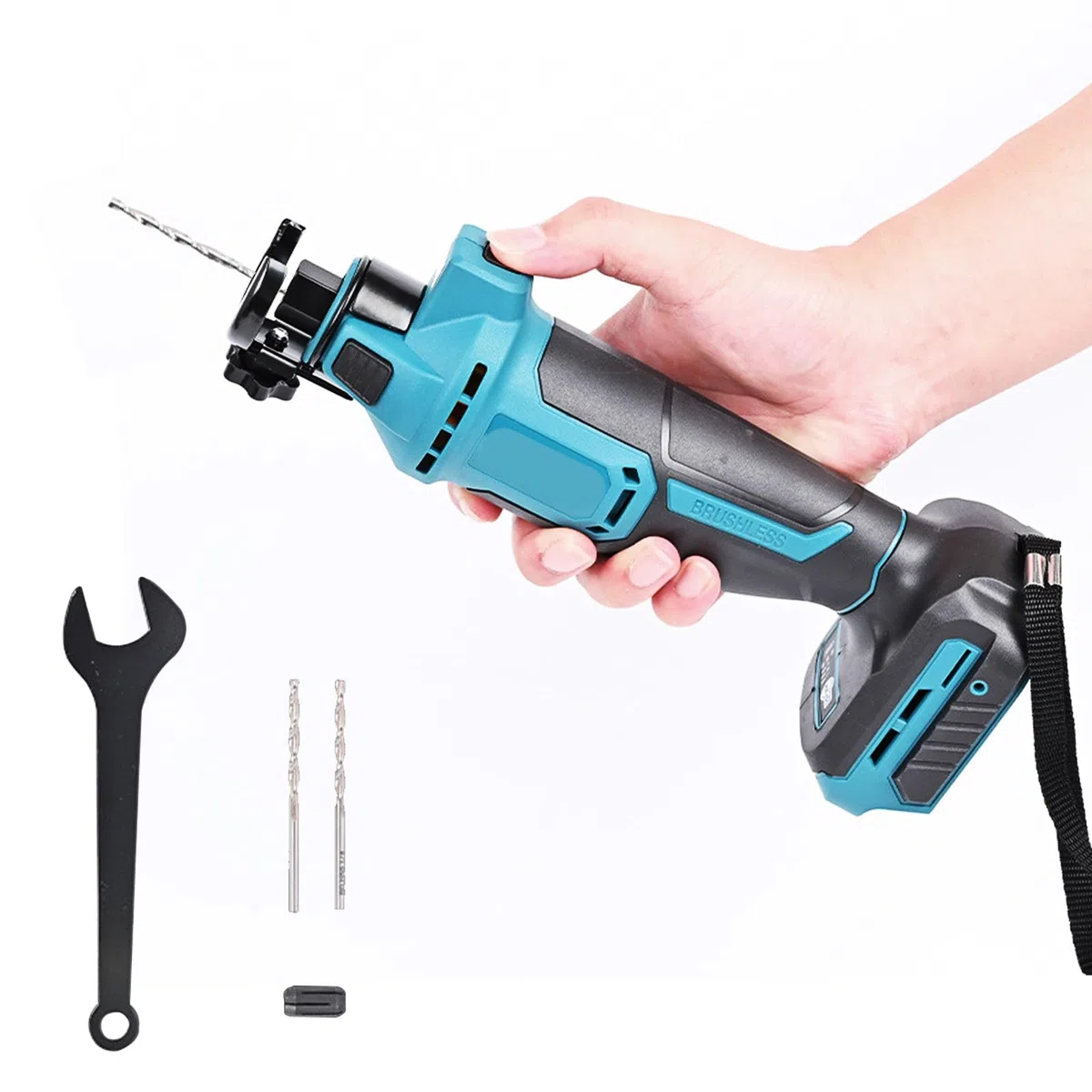 Akku Rotationsschneider Kompatibel mit Makita 18V Batterie, Trockenbau Ausschnittwerkzeug,Akku-Rotationsschneider 18 V zum Schneiden von Holz, Trockenbauwänden, Gipskartonplatten und Holz (ohne Akku)