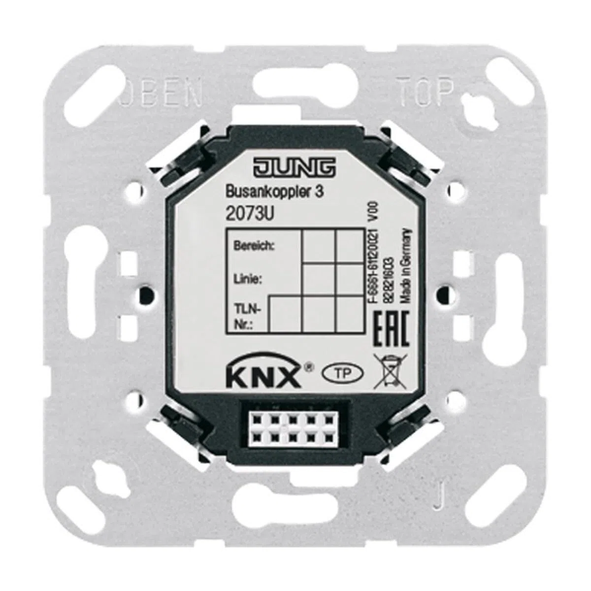 Jung KNX Busankoppler 2073 U 3-Schraubbefestigung Bussystem-Ankoppler 4011377158986