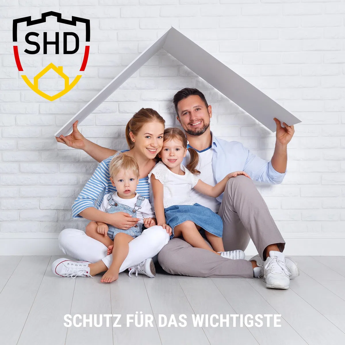 SHD Rauchmelder Set wechselbare Batterien (12x) - DIN EN14604 Geprüft & BSI-Zertifiziert, Brandmelder mit Stummschaltung & Selbsttest Funktion, Rauchmelder Magnethalter geeignet, Feuermelder