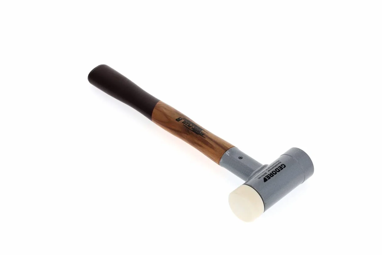 GEDORE KOMBI-PLUS R Hammer, mit Holzgriff, Schon-/Schlosserhammer, Ø 40 mm, rückschlagfrei, Hickorystiel, 247 H-40