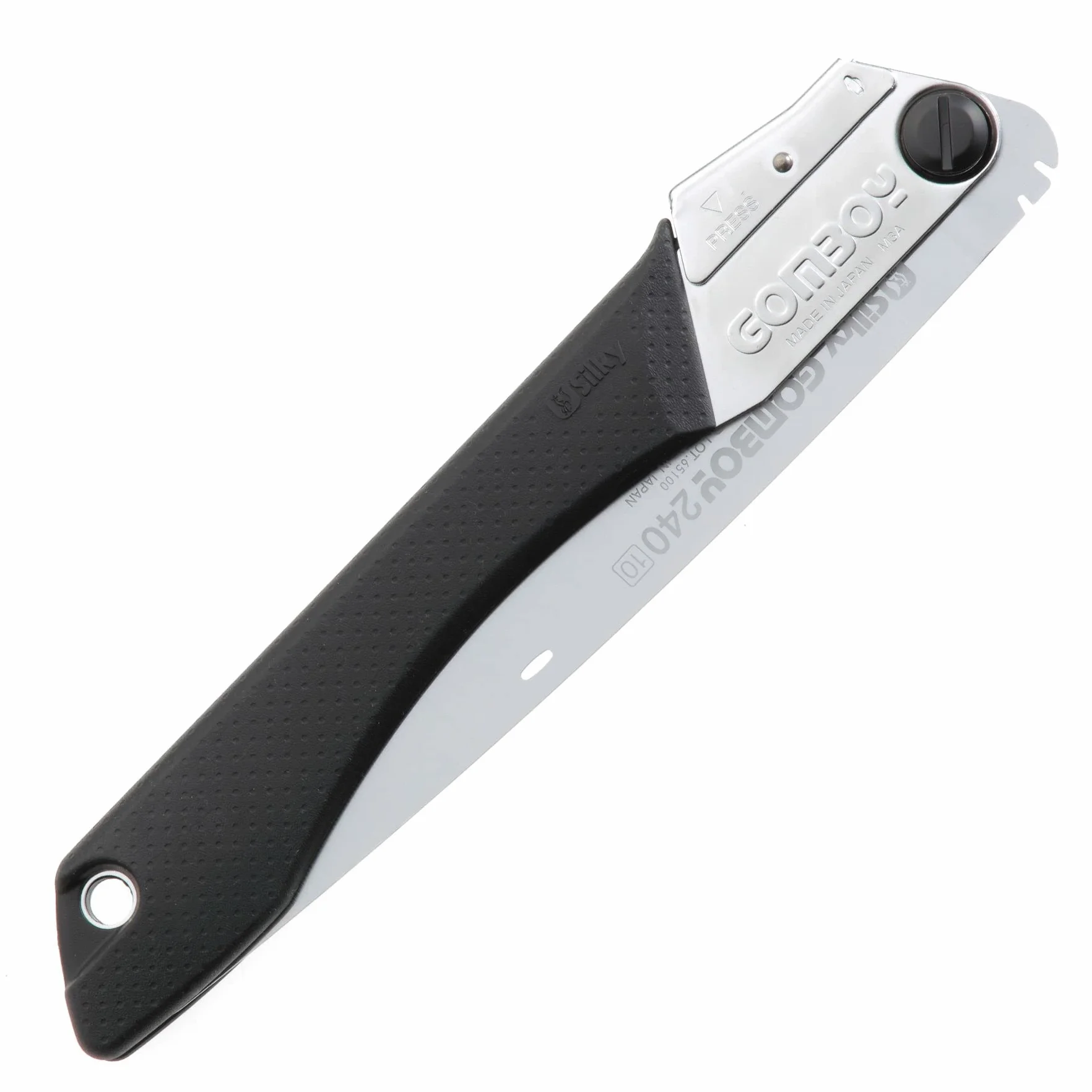 SILKY Gomboy 240 Klappsäge | Medium 10 Z/30 mm | 240 mm Zugsägeblatt aus Premium Japanese Steel | kompakt & leicht | präzise Schnitte | Outdoor, Camping, Handwerk
