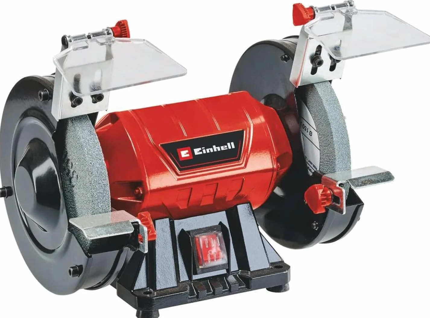 Einhell Doppelschleifer TC-BG 150 (max. 150 W, Ø150 x ø32 x 16 mm Schleifscheiben, Funkenschutz, Formkorrekturen und Anschliffe, inkl. Grob- und Feinschleifscheibe K36/K60)