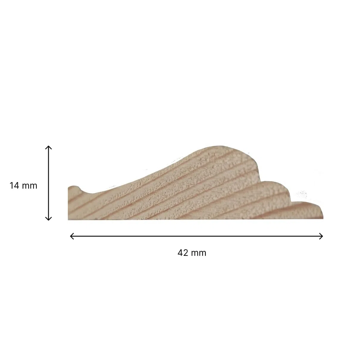 NORDLINGER PRO Vorgeschnittene Holzleisten für Türverkleidungen – geeignet für Türen von 73 und 83 cm – FSC