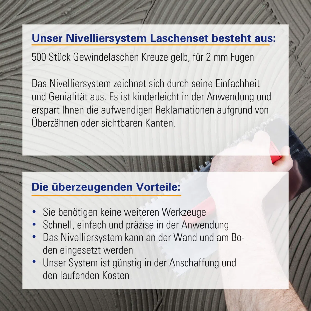 Karl Dahm Gewindelaschen Kreuze für 2 mm Fugen, 500 Stück, gelb I Fugenkreuze für Fliesen-Nivelliersystem I Leichtes Fliesen-Legen mit professioneller Fliesen Verlegehilfe I 12461