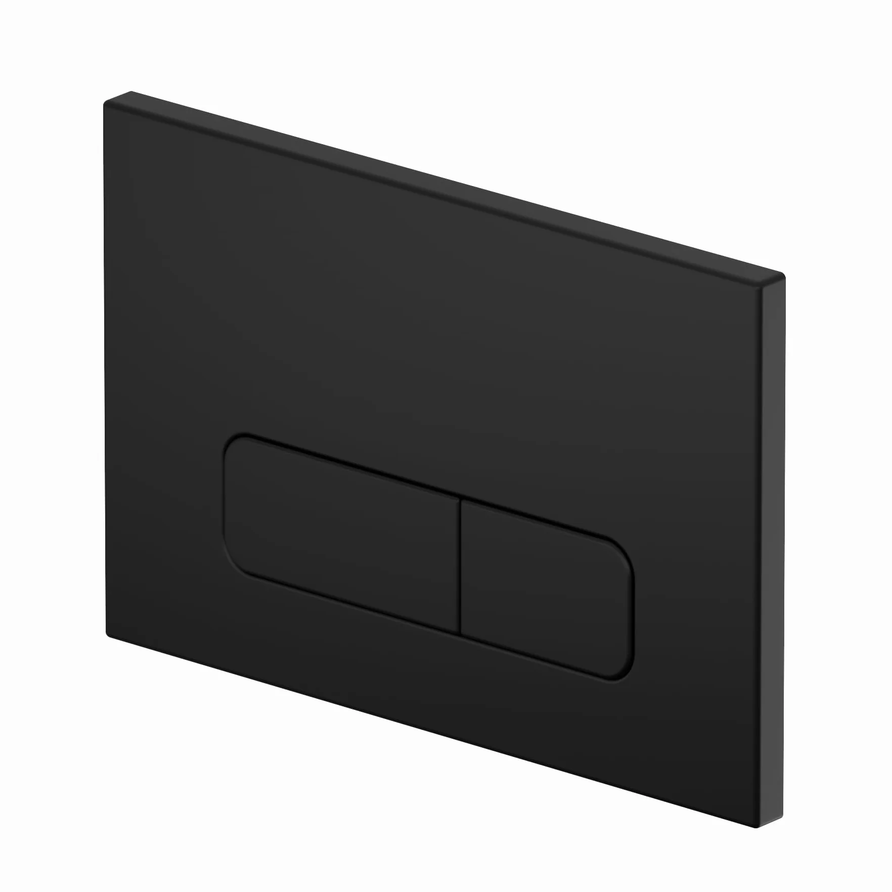 Drückerplatte Kompatibel mit Geberit Duofix Sigma/Delta/Basic, Betätigungsplatte für 2-Mengen-Spülung (Schwarz Matt)