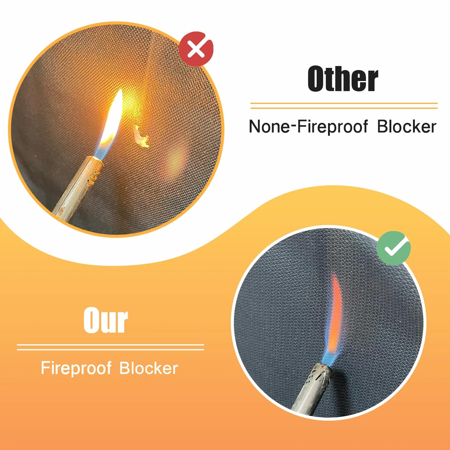 Magnetische Kaminabdeckung, feuerfester Kaminzugblocker, Kamindecke gegen Wärmeverlust, Kamin-Kaltluftblocker, Schwarz (92 cm B x 92 cm H)