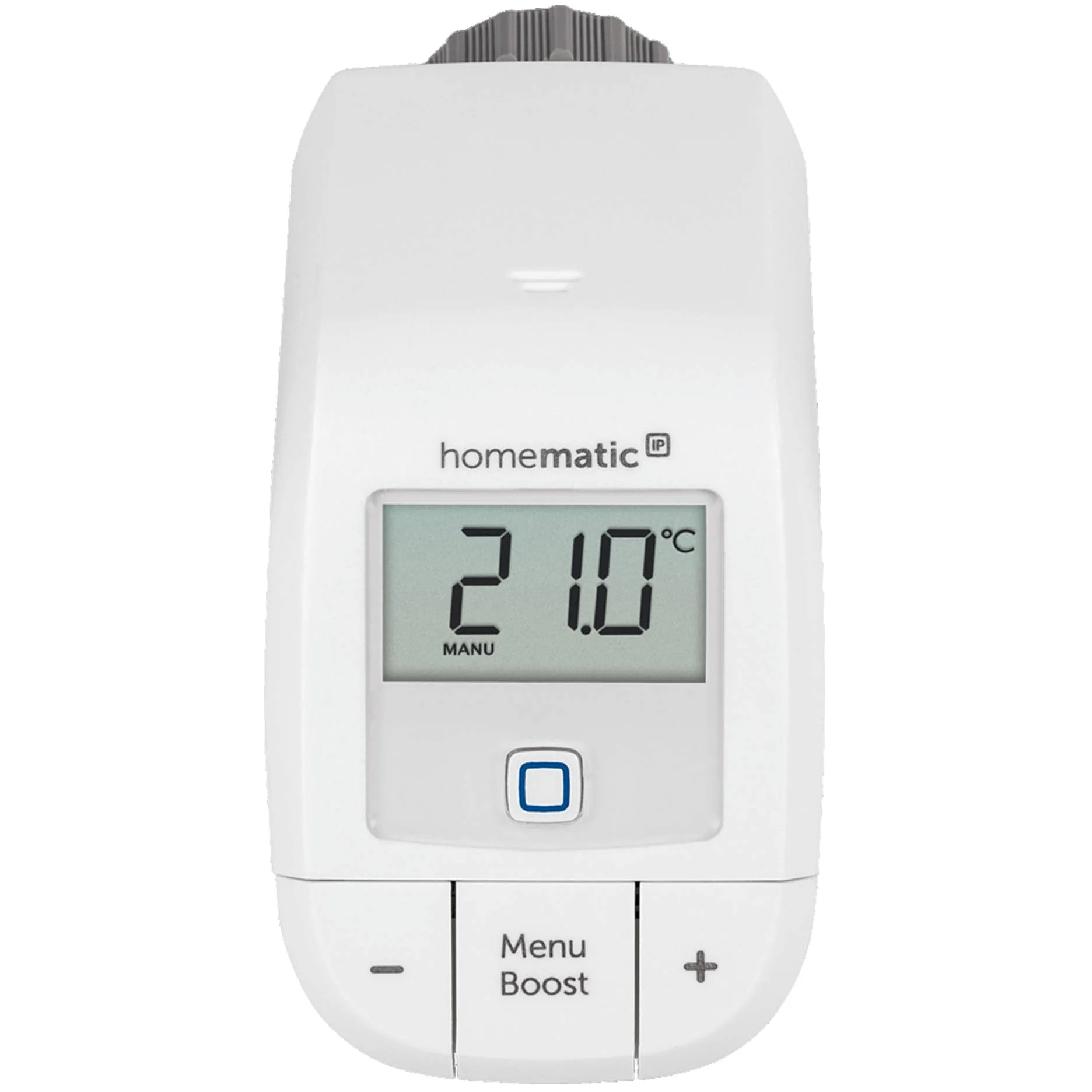 Homematic IP 2er Set Smart Home Heizkörperthermostat – Basic, digitaler Thermostat Heizung, Steuerung per App, Alexa, Google Assistant, einfache Installation, Energie sparen, 156541A0