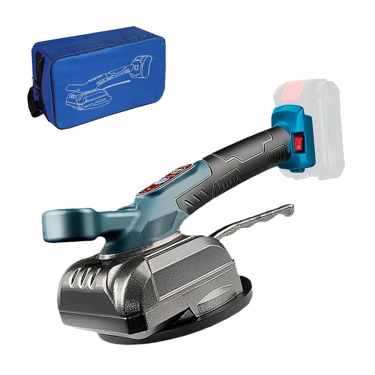Fliesenleger Maschine für Makita 18V, Elektrische Fliesen Vibrator Mit 4,7 x 4,7 einstellbar 100kg Aufnahmekapazität Fliesen Fliesenleger Maschine Geeignet für 39 zoll Fliesen (ohne Batterie)