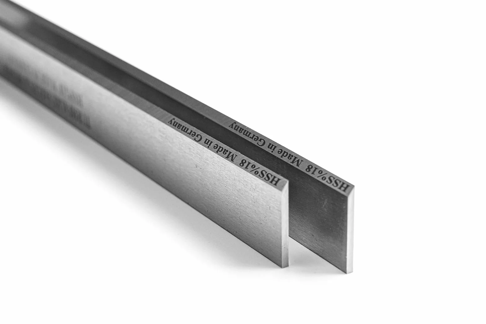 2 Stück Hobelmesser 600 x 30 x 3 HSS%18 Streifenhobelmesser