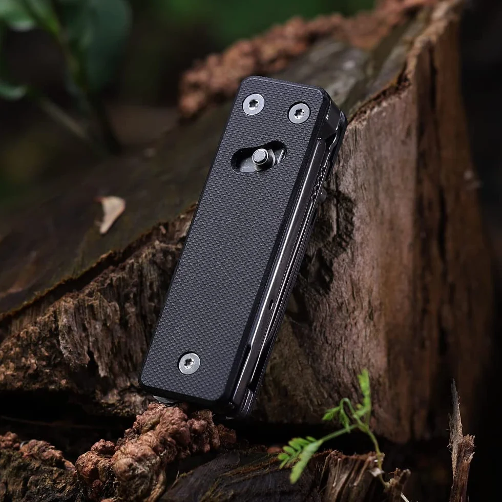 ROXON KS2E Elite- Multifunktions-Taschenmesser mit großem Scherenwerkzeug, G10-Griff und Taschenclip, 13 Funktionen in 1 Werkzeug, gut für Camping/Rucksack/Notfälle/ED