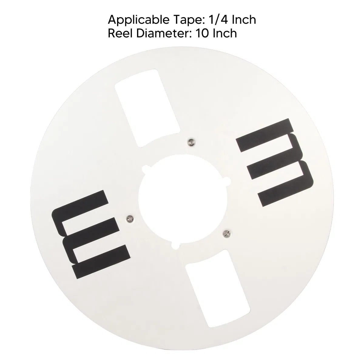 Aufwickelspule, 1/4 10 Zoll Leere Bandspule, Universelles Offenes Bandspulen-Tonband-Leerspulen-Öffnungsmaschinenteil aus Aluminiumlegierung für Reel-to-Reel-Kassettenspieler