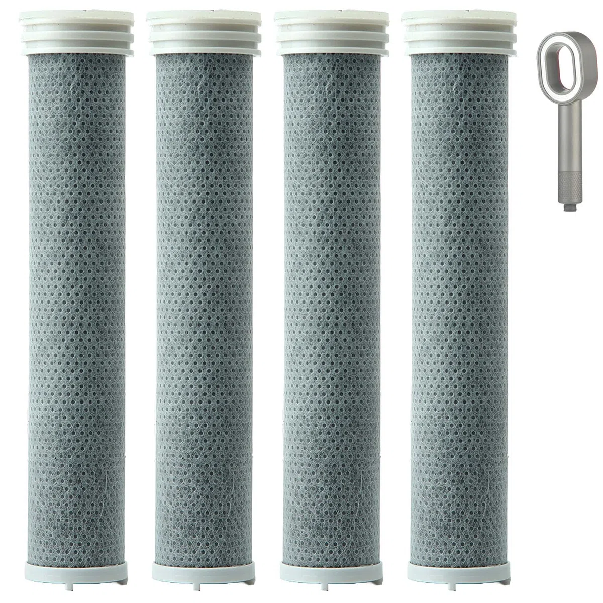 Aktivkohlefilter,Ersatzfilter für Duschkopf mit Aktivkohle, entfernt Chlor, Kalk, Bakterien – Wasserfilter für Haut & Haar – Kompatibel mit Doodle Duschkopf (Aktivkohlefilter,4)